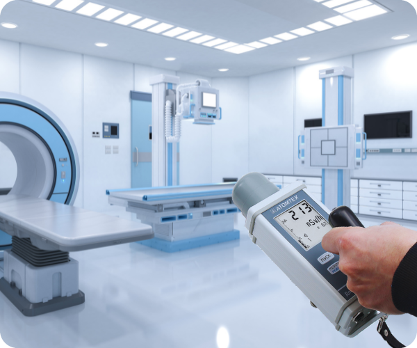 Vérification initiale de radioprotection avec un radiamètre
