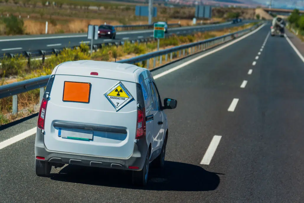 Transport de colis radioactif classe 7